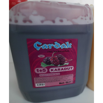 çardak konsantre meyve aromalı içecek 1+5 karadut 5 lt