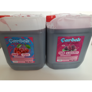 çardak konsantre meyve aromalı içecek 1+5 vişne ve karadut 5 lt 