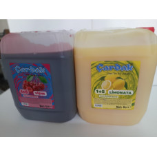 çardak konsantre meyve aromalı içecek 1+5 vişne ve limon 5 lt