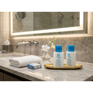Bukisa Otel Şampuanı Mini 36 gr yuvarlak Şişe Standart tampon baskılı 50 Adet