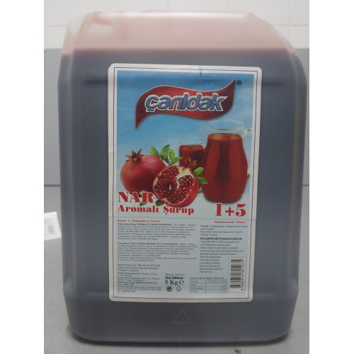çarıldak konsantre meyve aromalı içecek 1+5 nar 5 kg 4 adet